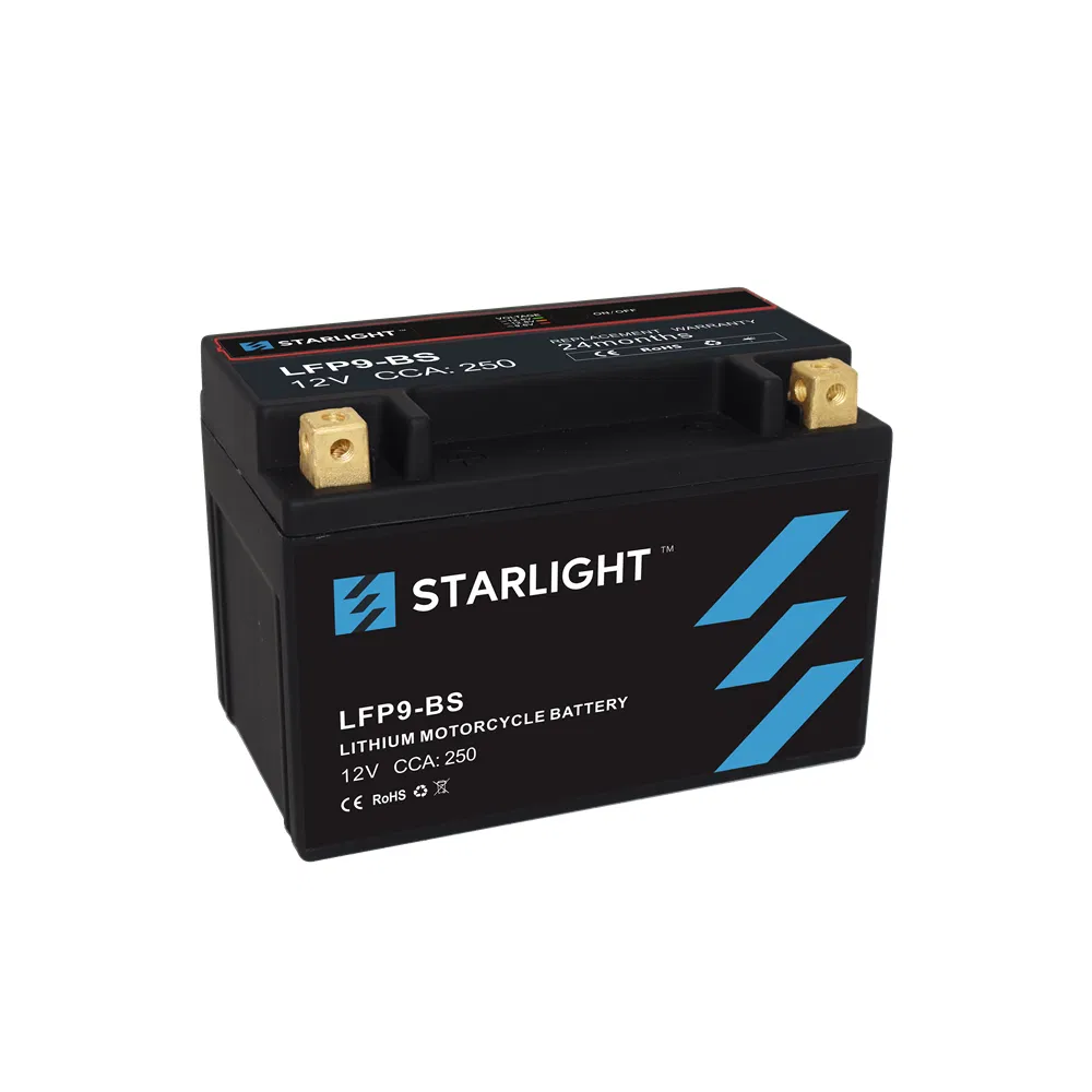 LFP9-BS 12.8V Lithium Motorcycle Battery/High Power Battery/LiFePO4 Battery/Powersports Battery
