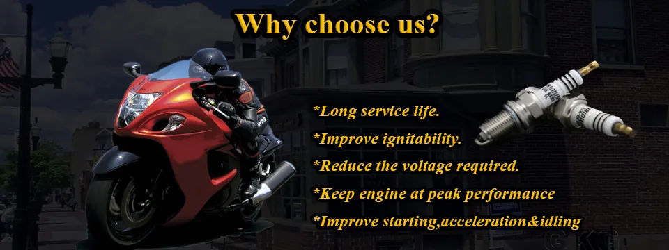 Motorcycle Iridium Spark Plug for Honda 80cc XL80s Without Resistence