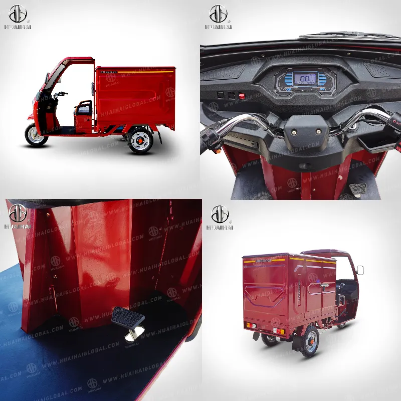 New Style 80-100km Mileage Delivery Electric Tricycle