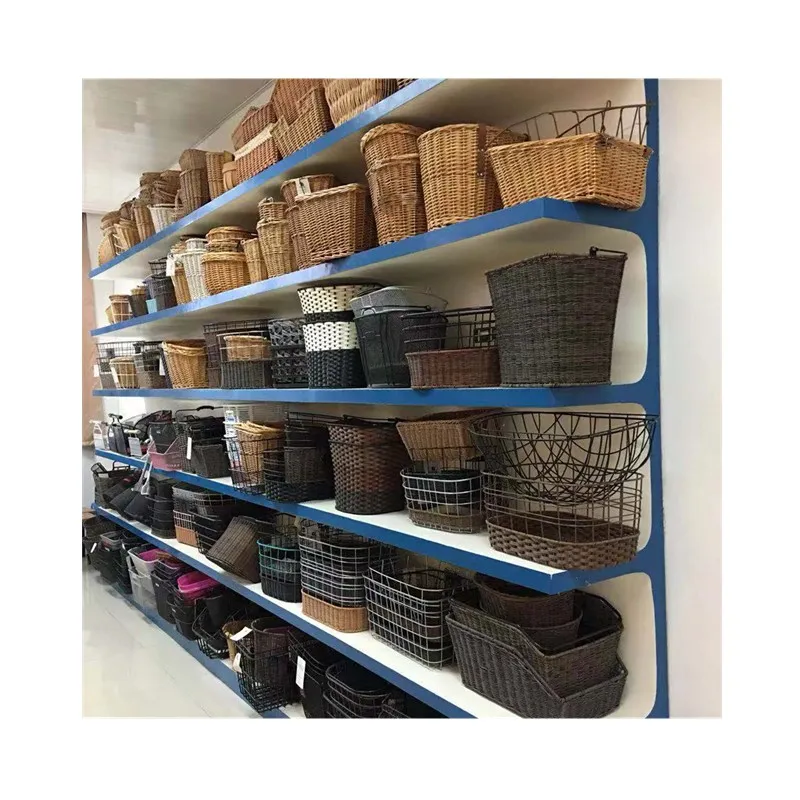 Popular Rear Steel Weaven Bicycle Basket with Plastic Wire of Bicycle Parts