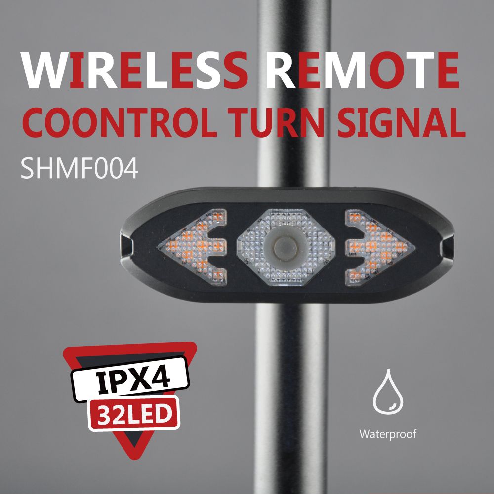 Remote Control Waterproof Safety Bicycle Tail Light 20lm Ipx4 Safety Rear Light Riding Tail Light Bike Light