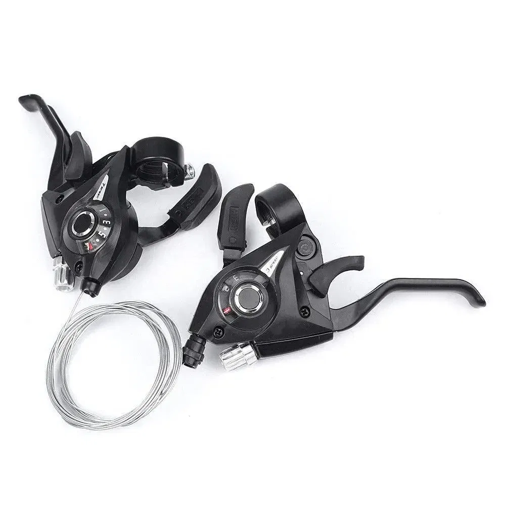 Shimano Bicycle Shifter St-Ef51 3X7 Speed Shifter/Brake Lever Combo Set Mountain Bike Conjoined Finger Dial 3*7/21 Shimano