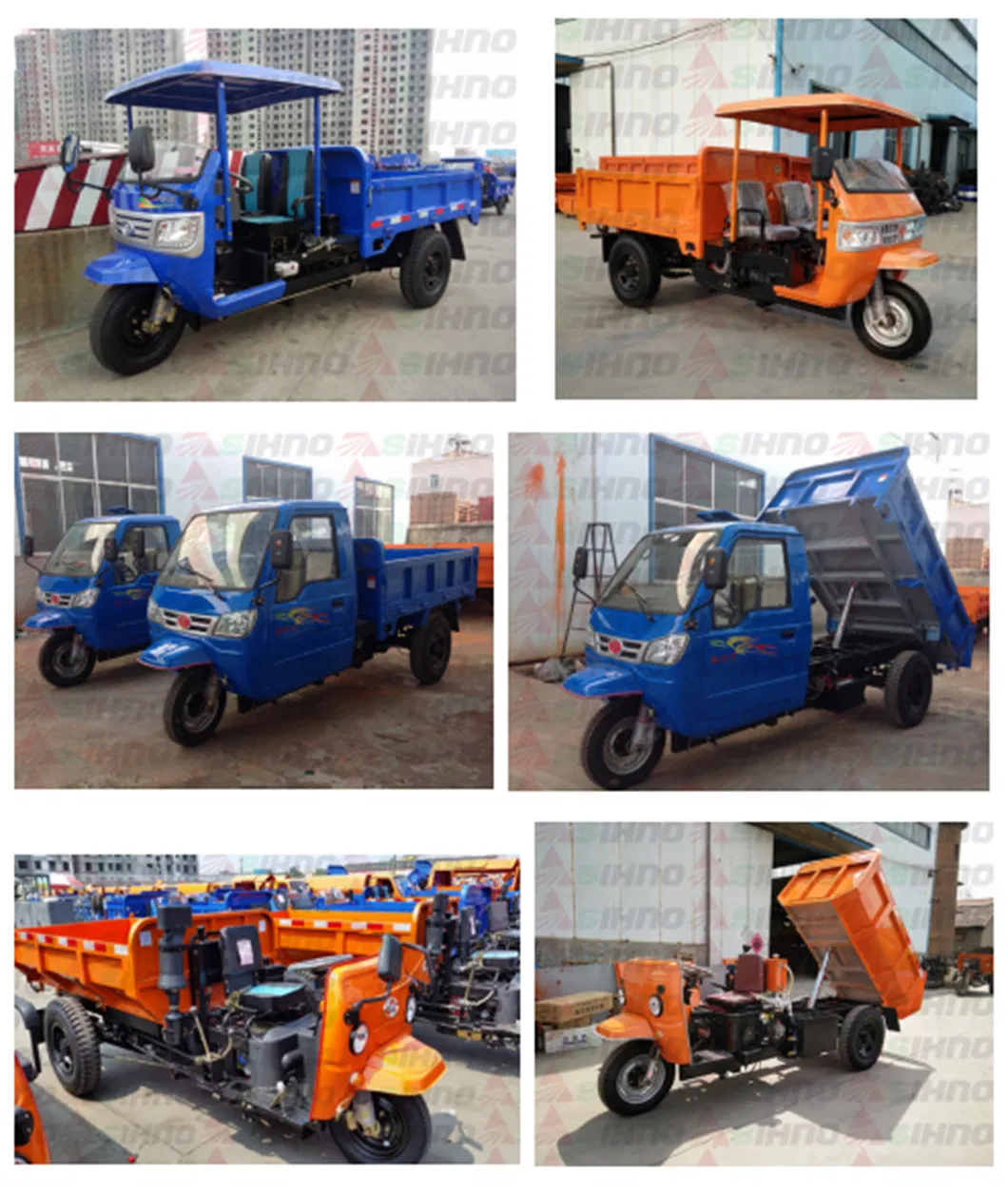Transportation Carry for 3tons Three Wheeler Mining Dumper with Cabin